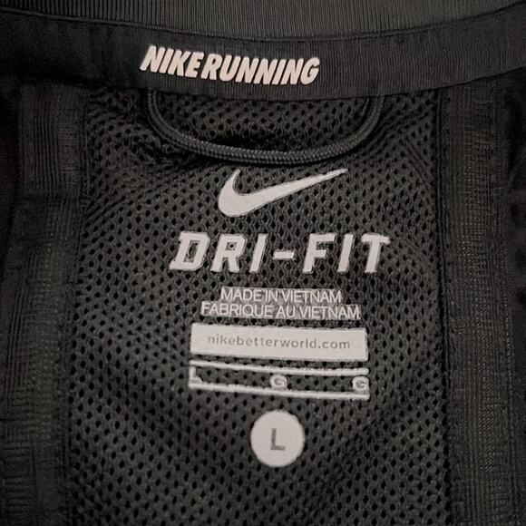 Nike Running Dri-Fit TEDx Portland Womens Black Full Zip Lightweight Jacket L - Picture 5 of 16